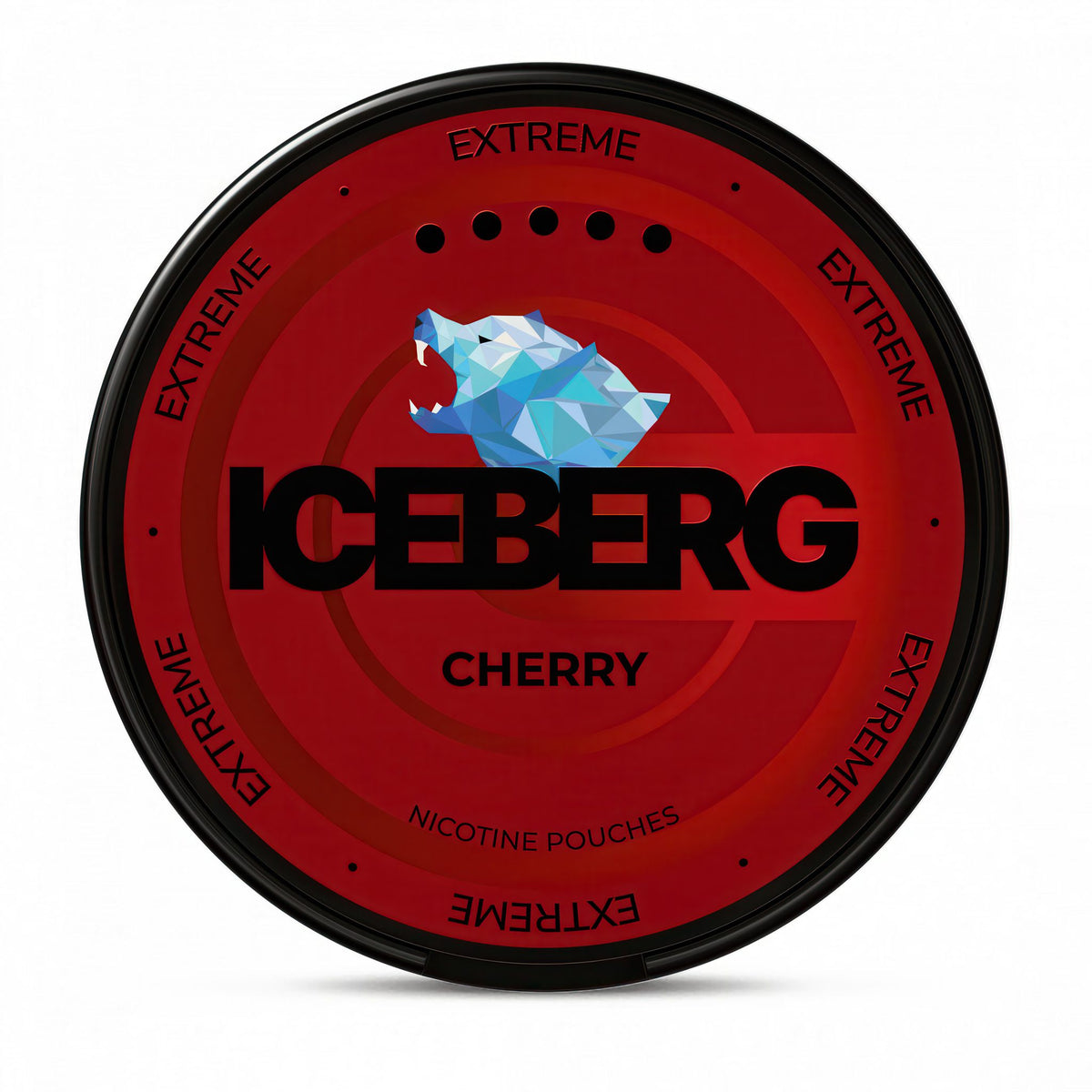 ICEBERG Cherry Extreme nicotine pouches – 40mg nicotine per pouch, 20-pouch can