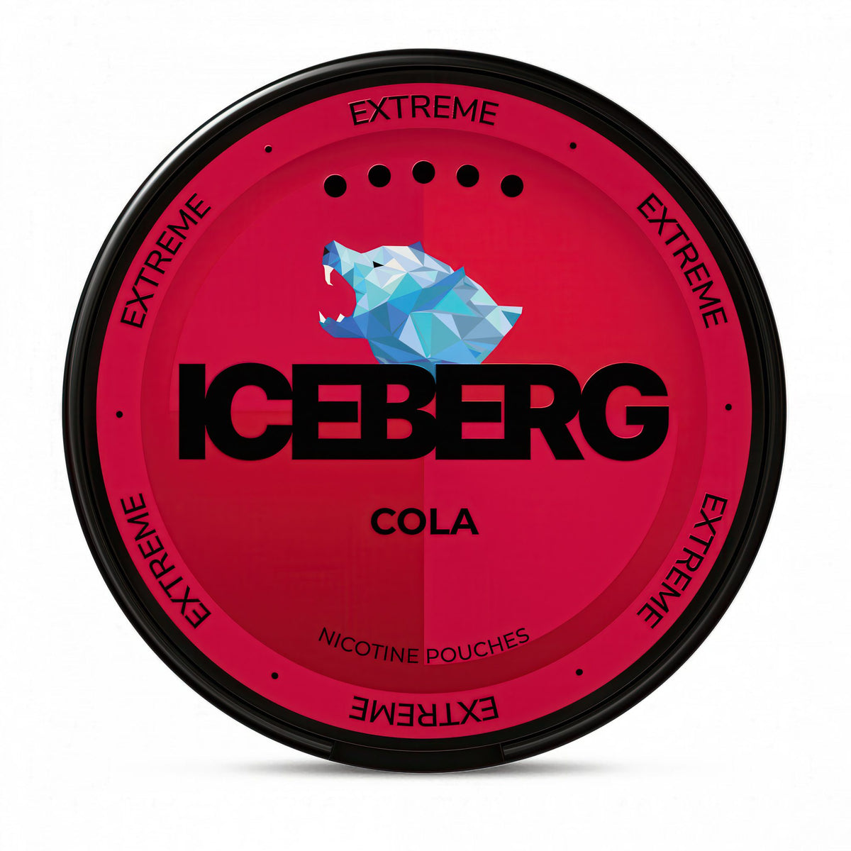 ICEBERG Cola Extreme nicotine pouches – 40mg nicotine per pouch, 20-pouch can
