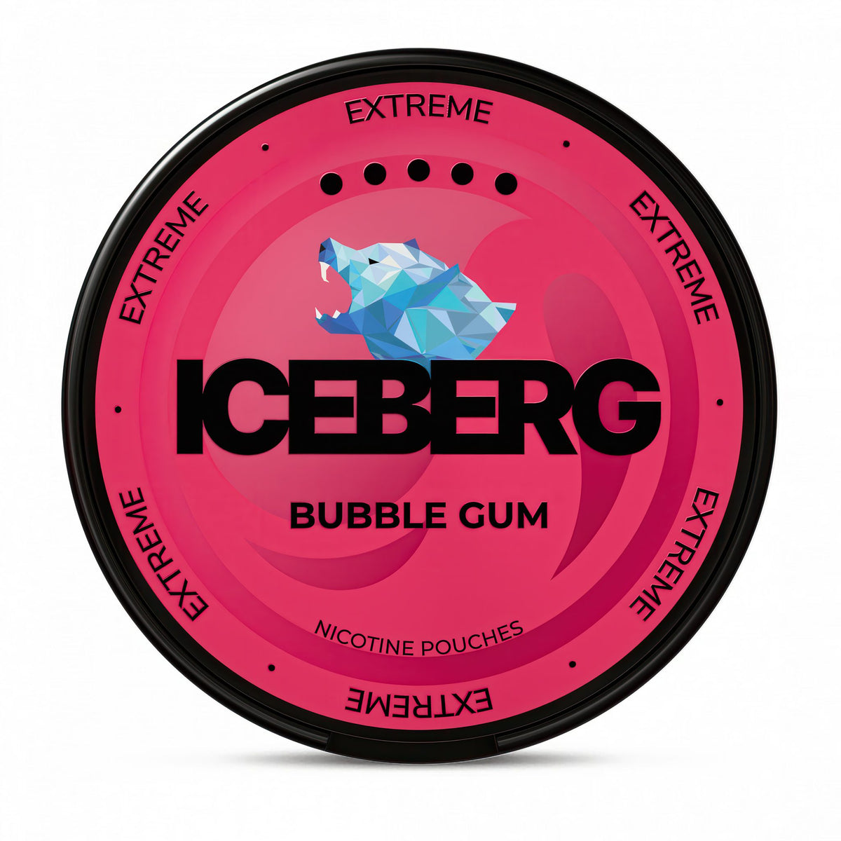 ICEBERG Bubble Gum Extreme nicotine pouches – 40mg nicotine per pouch, 20-pouch can