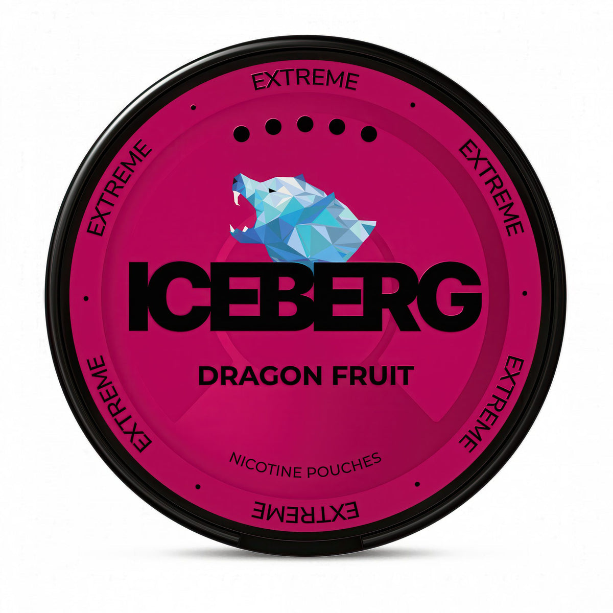 ICEBERG Dragon Fruit Extreme nicotine pouches – 40mg nicotine per pouch, 20-pouch can