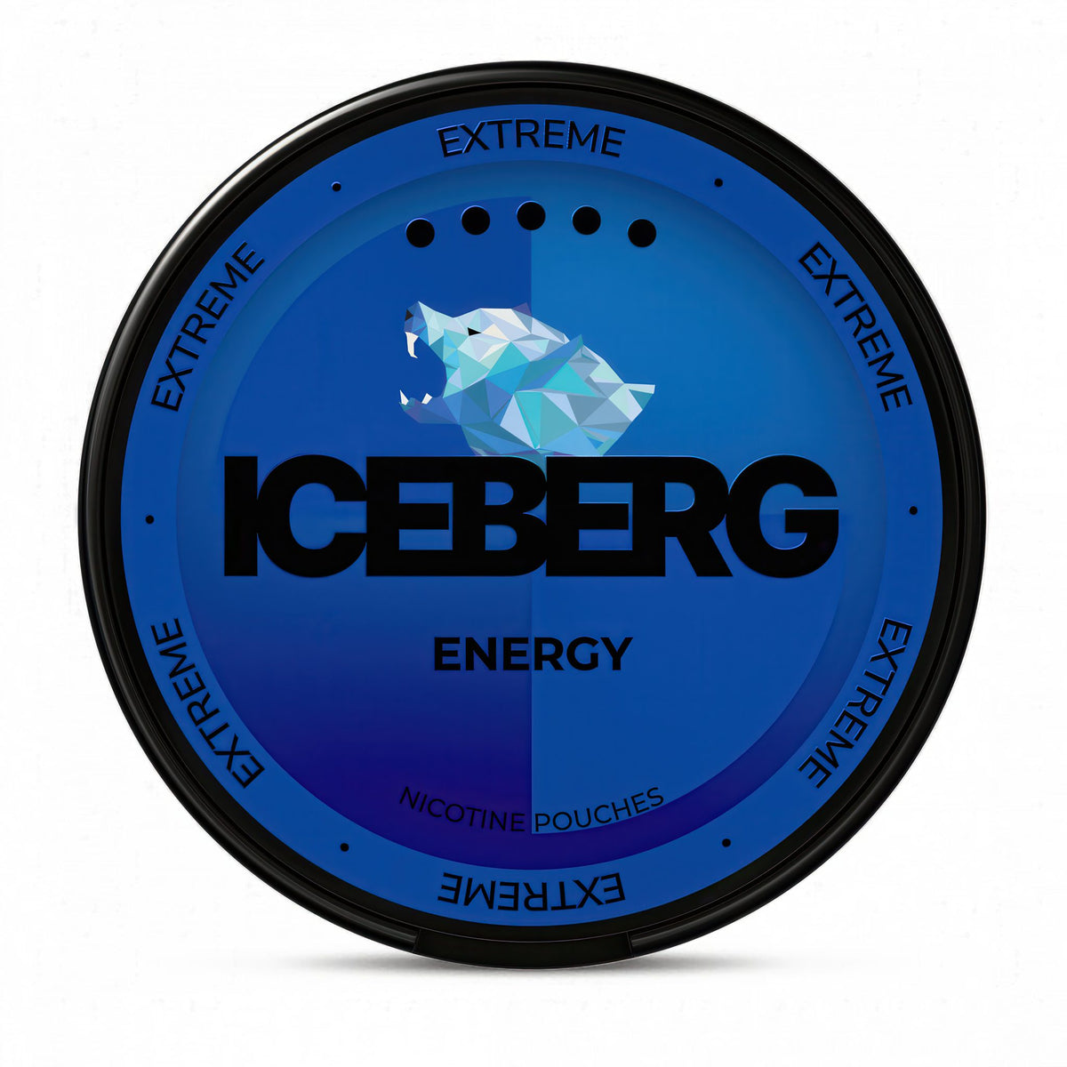 ICEBERG Energy Extreme nicotine pouches – 40mg nicotine per pouch, 20-pouch can