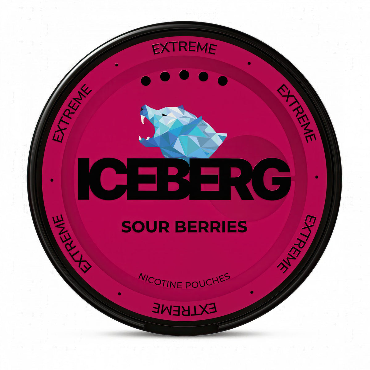 ICEBERG Sour Berries Extreme nicotine pouches – 40mg nicotine per pouch, 20-pouch can