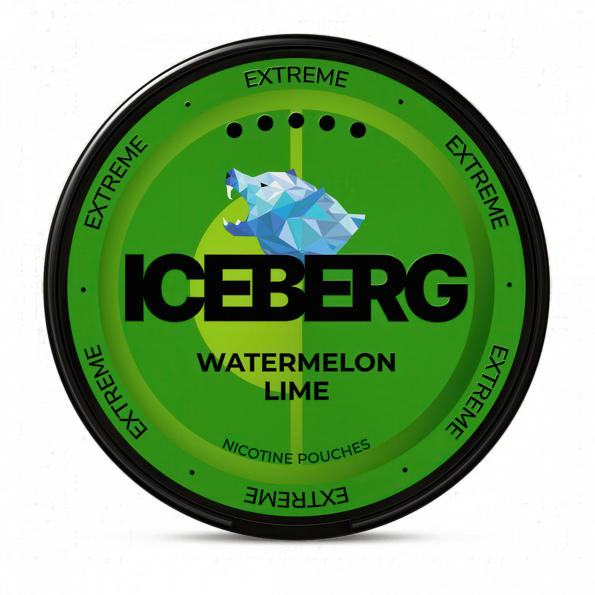 ICEBERG Watermelon Lime Extreme nicotine pouches – 40mg nicotine per pouch, 20-pouch can